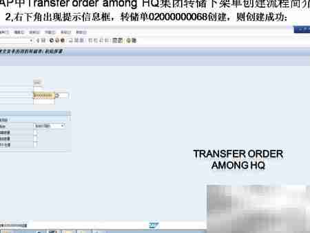 SAP转储下架单创建