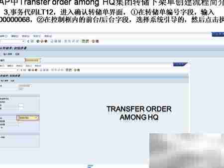 SAP转储下架单创建