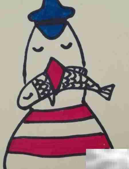 海鸥简笔画:儿童轻松学画