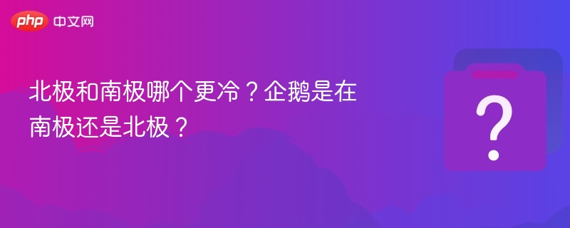 北极南极哪个更冷？企鹅在哪过冬？