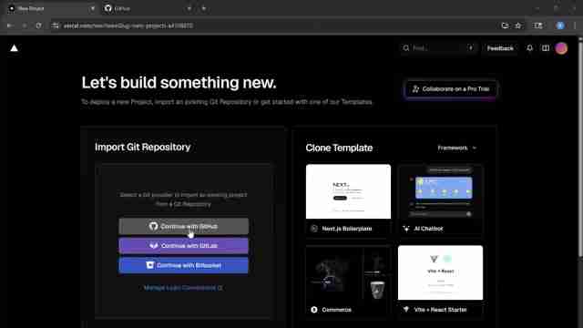 AI驱动的Vercel和GitHub：新手建站全攻略