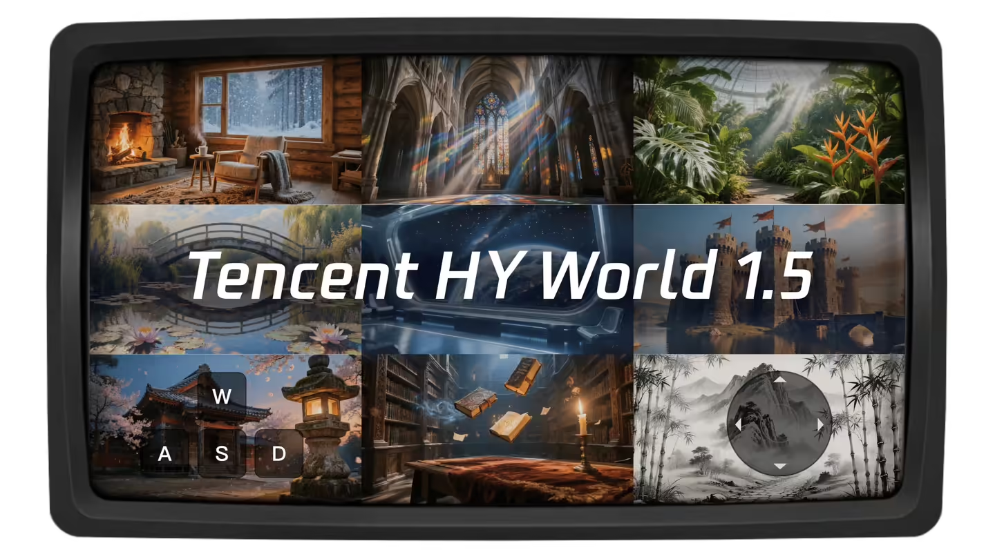 腾讯混元世界模型1.5发布,首次开源业界最系统、最全面的实时世界模型框架