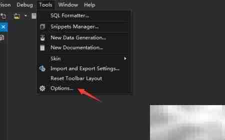 dbForge关闭MySQL网格显示