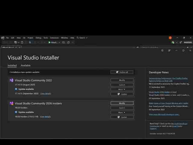 Visual Studio 2026：AI 赋能的代码编写新纪元
