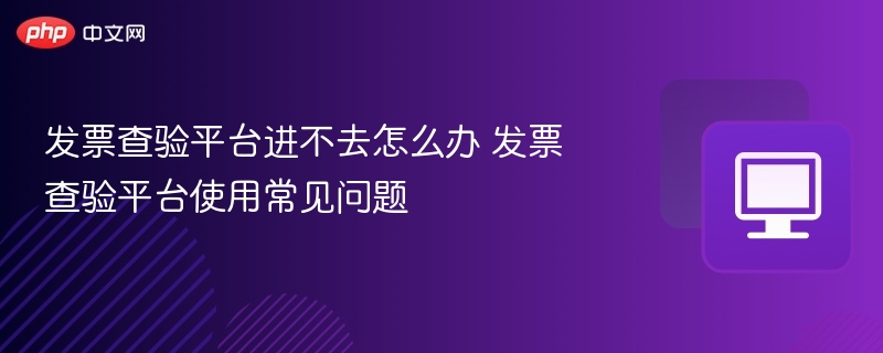 发票查验平台访问不了怎么办