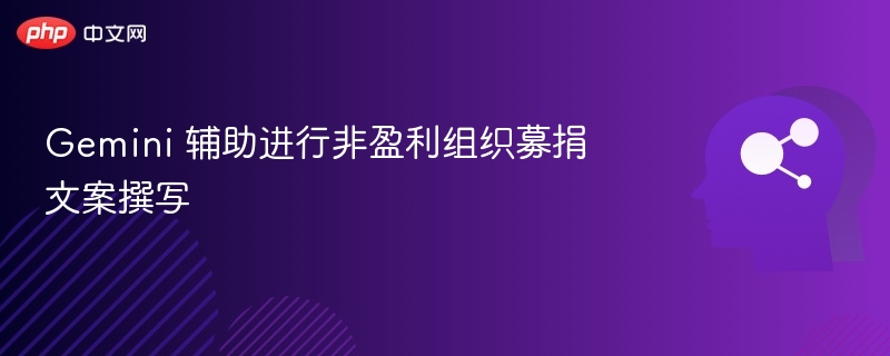 Gemini助写募捐文案技巧全解析