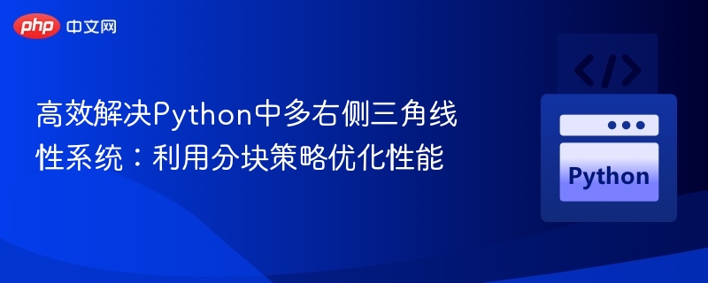 Python多右端三角线性系统求解优化