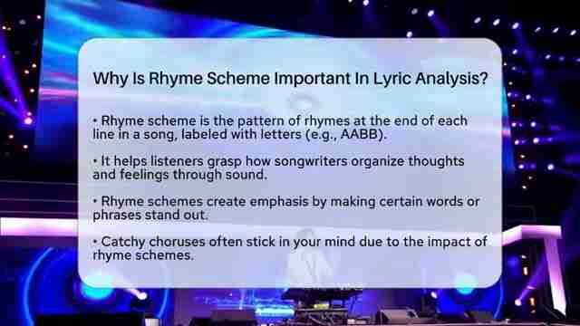 韵律分析：为什么理解音乐歌词的韵式至关重要？
