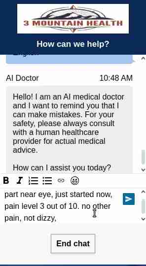 AI医疗助手深度评测：3 Mountain Health诊疗全体验
