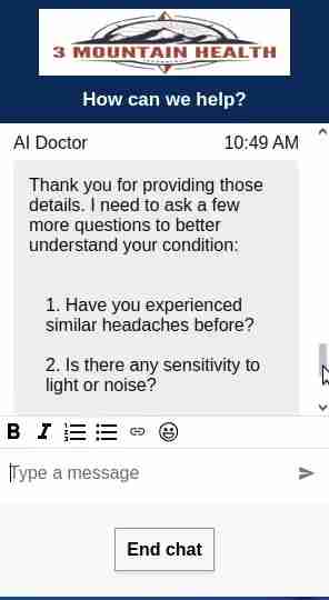 AI医疗助手深度评测：3 Mountain Health诊疗全体验