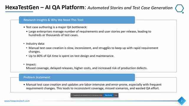 HexaTestGen：AI驱动的QA平台，自动化软件测试全流程