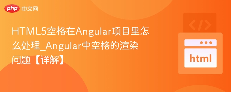 Angular空格渲染问题全解析