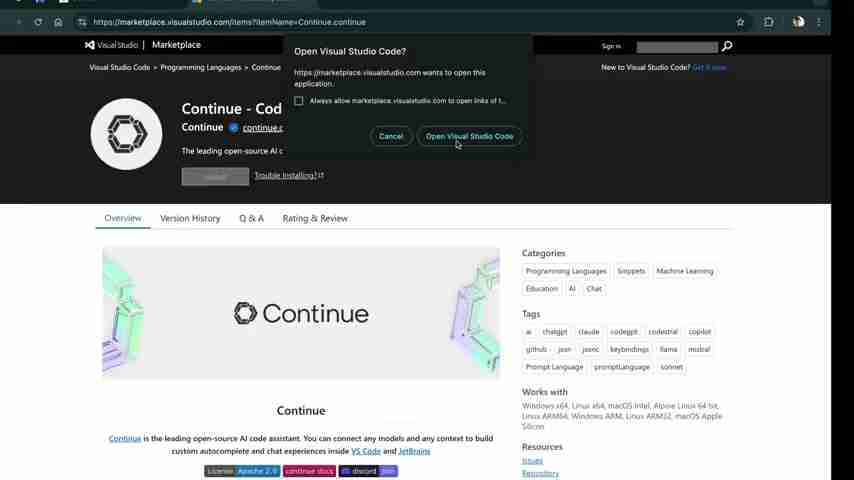 Continue AI:免费开源AI代码助手,提升你的VS Code编码效率
