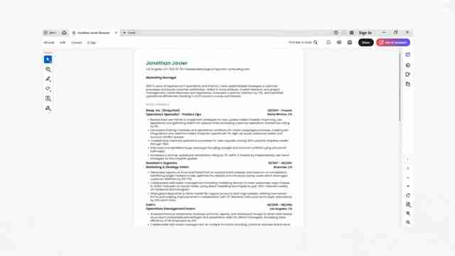 使用Teal HQ AI简历生成器,轻松打造完美简历