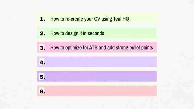 使用Teal HQ AI简历生成器,轻松打造完美简历