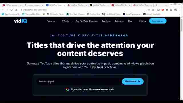 AI YouTube标题生成器：提升视频点击率的终极指南