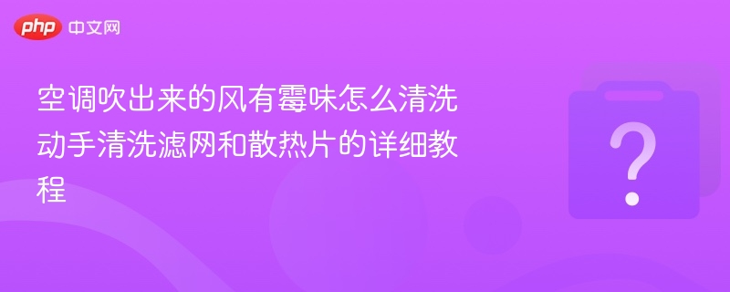 空调异味怎么清洗？滤网散热片教程