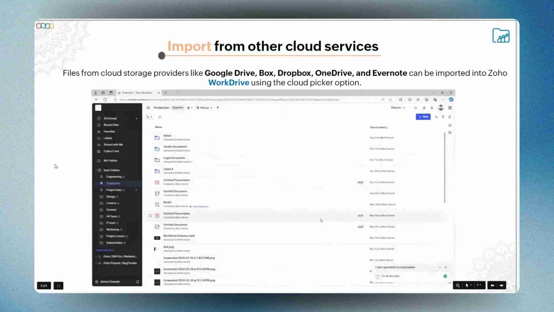 Zoho WorkDrive终极指南：数据迁移、协同办公、效率提升