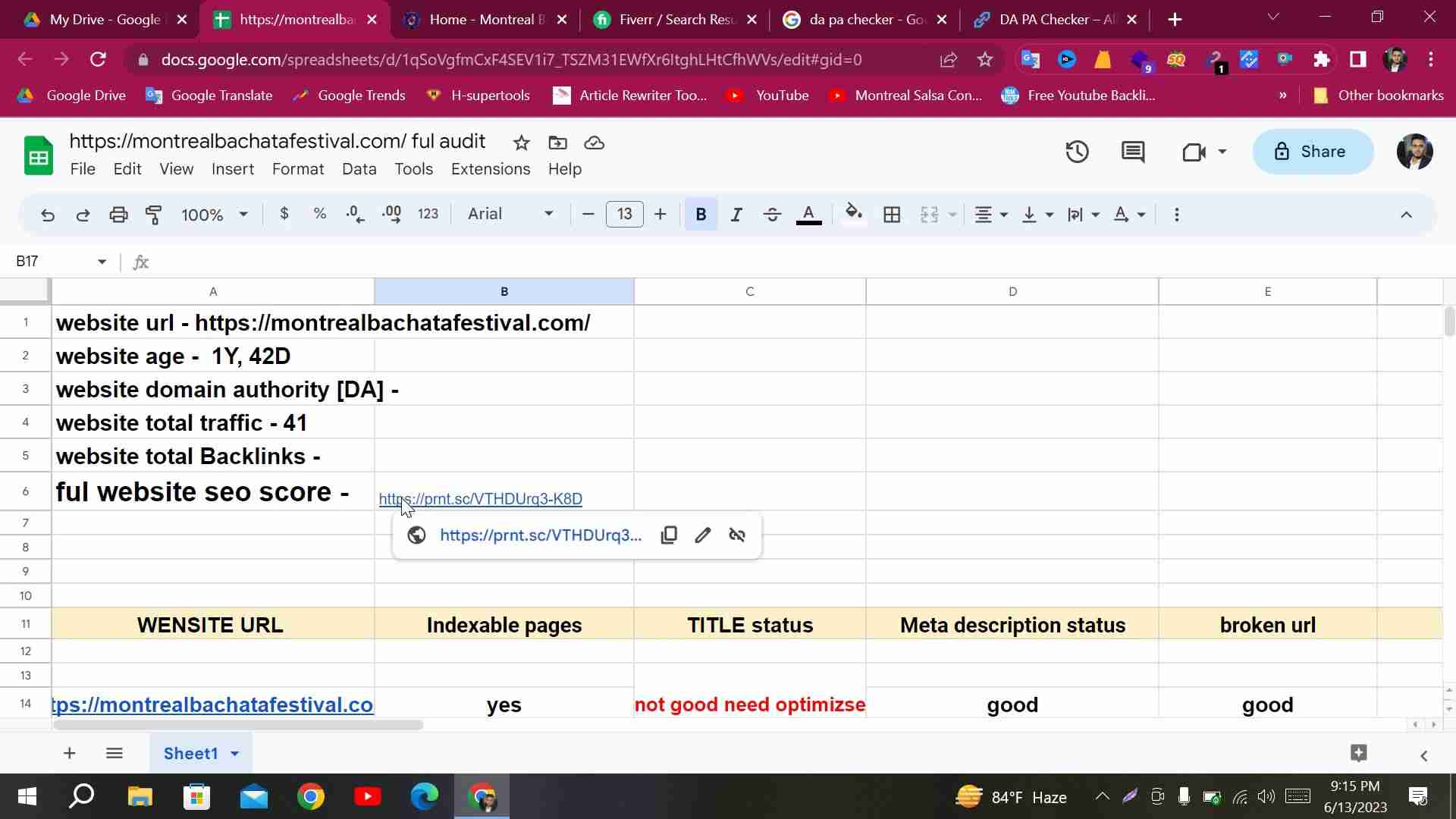 Fiverr网站审计终极指南：免费工具、SEO技巧和实战案例