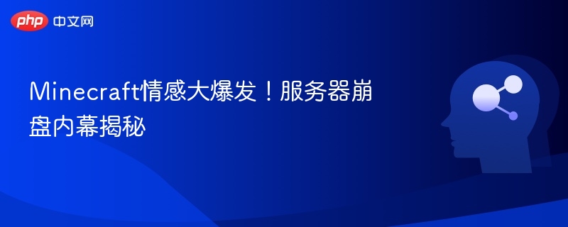 Minecraft情感大爆发！服务器崩盘内幕揭秘