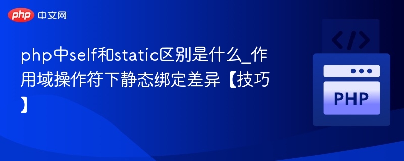 self与static区别详解：静态绑定与作用域解析