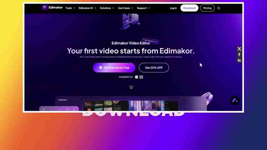 AI视频编辑工具Edimakor:图像转视频、面部互换等AI功能详解