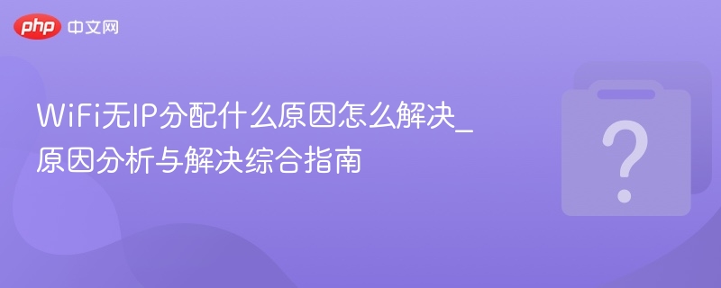 WiFi无IP分配什么原因怎么解决_原因分析与解决综合指南