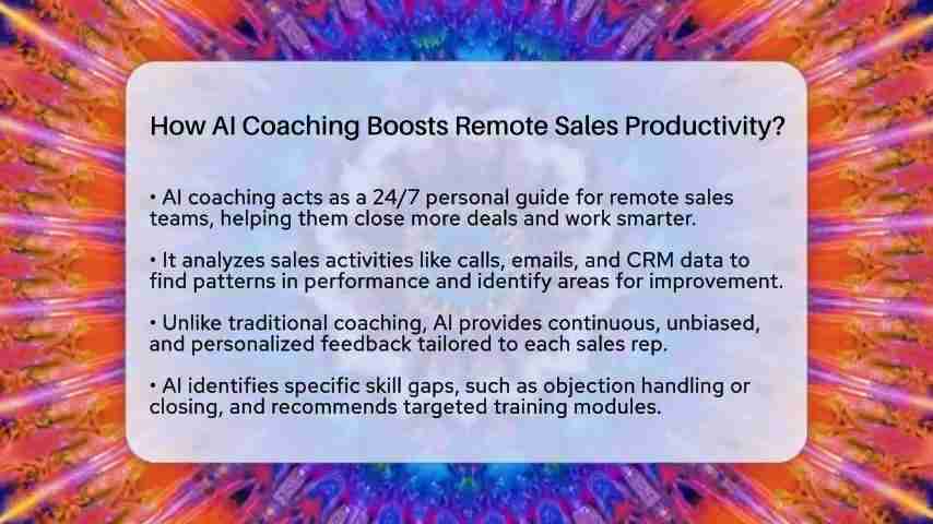 AI教练如何提高远程销售团队的效率?