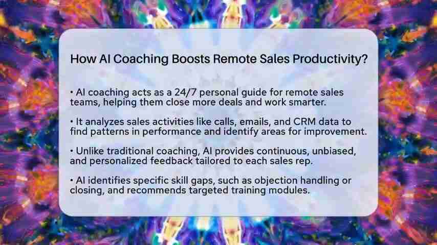 AI教练如何提高远程销售团队的效率?