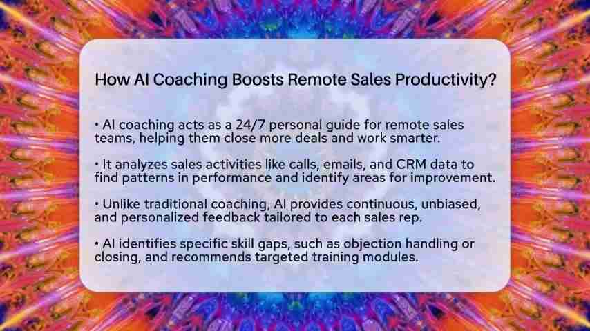 AI教练如何提高远程销售团队的效率?
