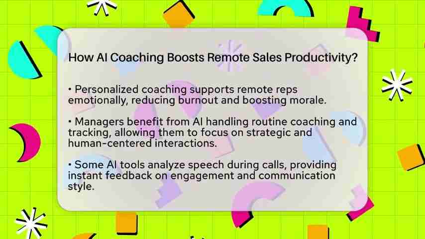 AI教练如何提高远程销售团队的效率?