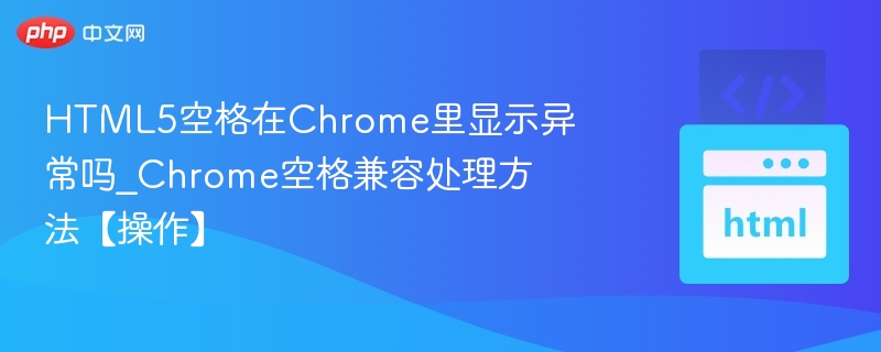 Chrome空格显示问题解决方法