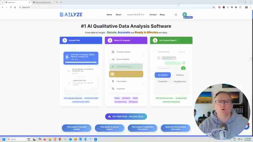 Ailyze: 提升科研效率的AI质性数据分析软件