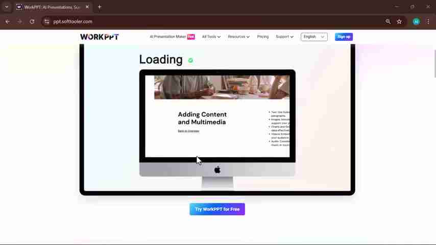 WorkPPT:AI驱动的PPT制作工具,快速提升演示效率