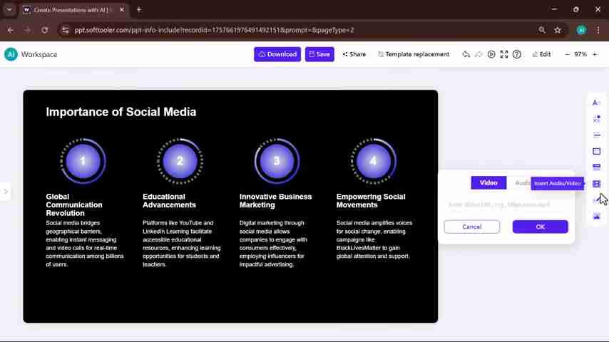 WorkPPT:AI驱动的PPT制作工具,快速提升演示效率