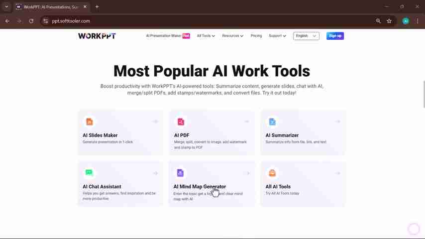 WorkPPT:AI驱动的PPT制作工具,快速提升演示效率