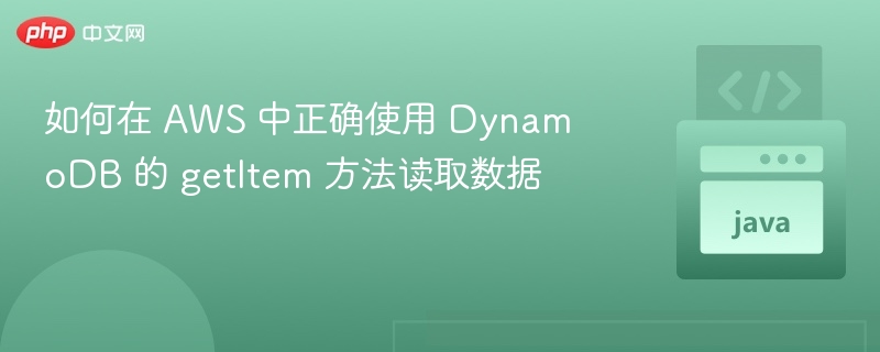 AWSDynamoDBgetItem使用详解