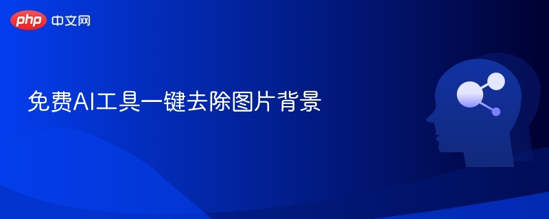 免费AI抠图工具一键去背景