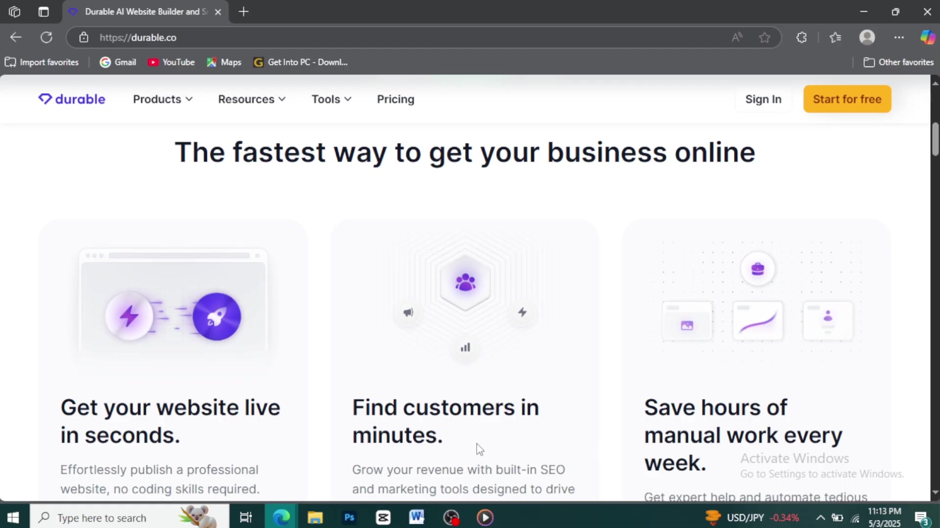 DurableAI建站工具：零代码建站神器
