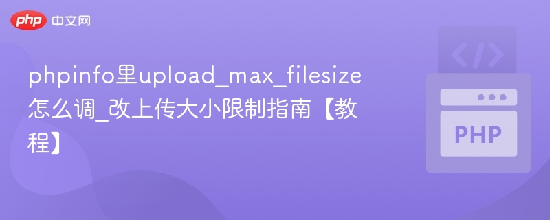 phpinfo里upload_max_filesize怎么调_改上传大小限制指南【教程】