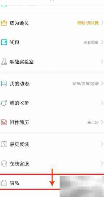 脉脉设置好友查看资料方法