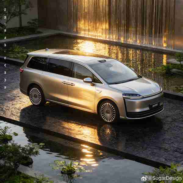 智界V9最新渲染图曝光:车身修长 或配备旋转座椅