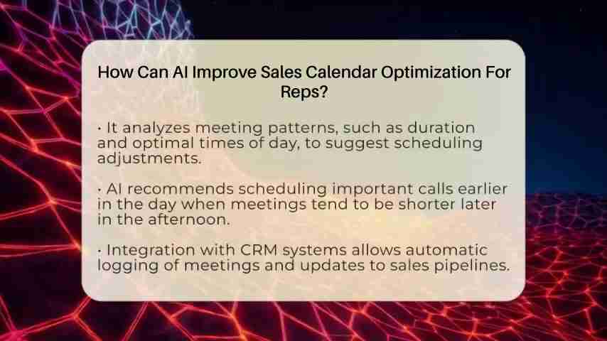 AI赋能销售日历：优化销售代表的时间管理与效率提升