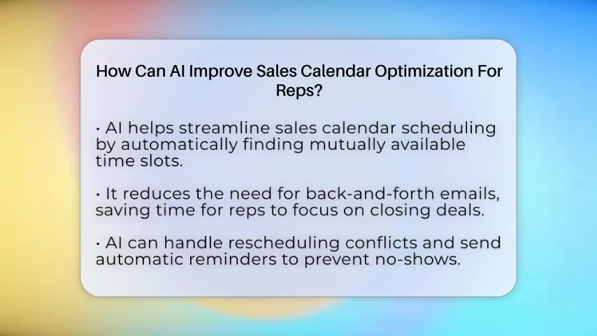 AI优化销售日历，提升效率技巧
