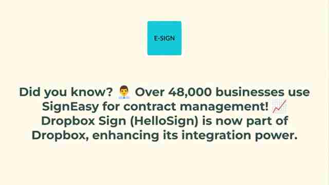 HelloSign vs. SignEasy: 2025电子签名平台终极对比