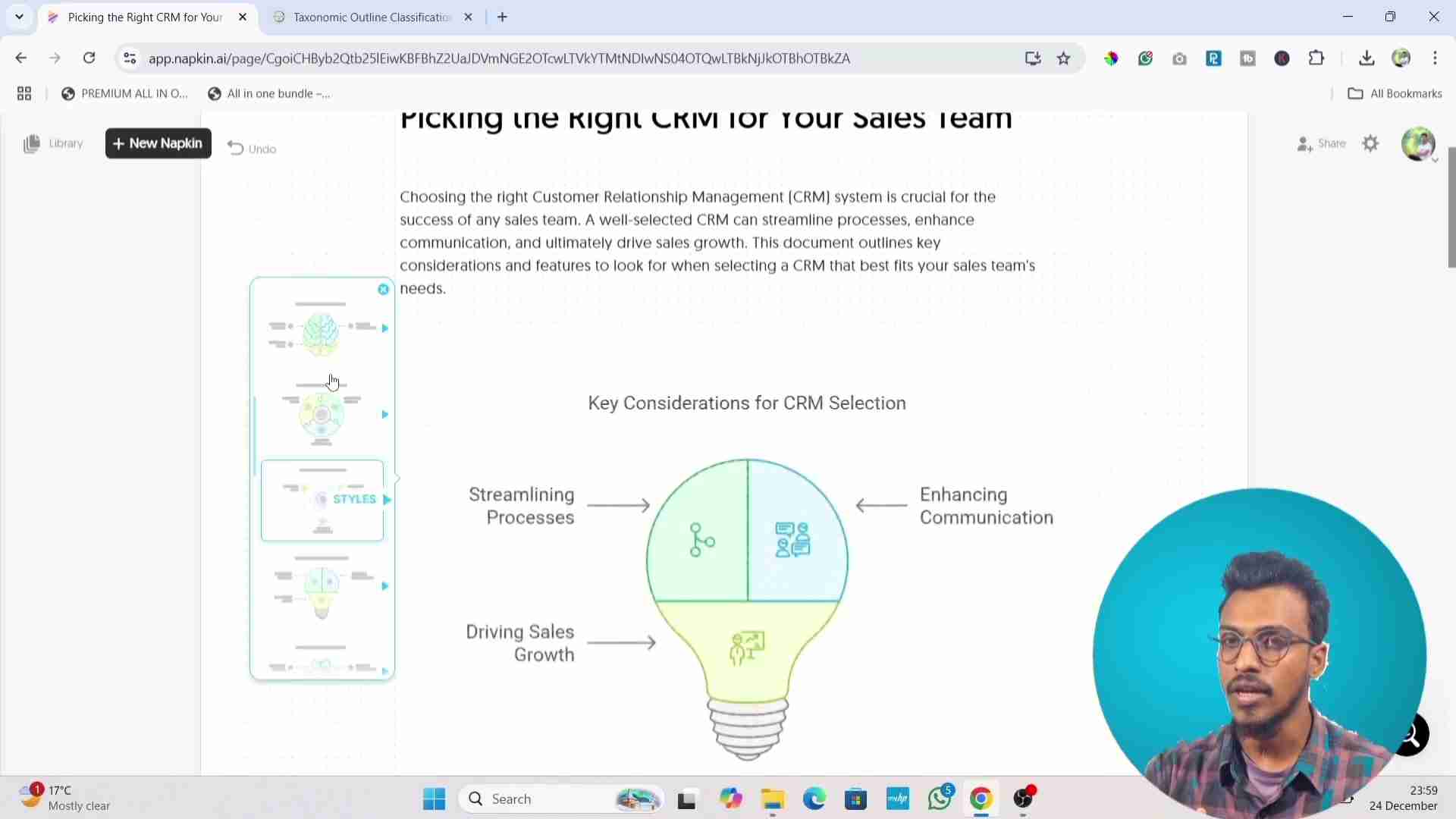 Napkin AI：AI驱动的文本可视化工具，轻松创建思维导图