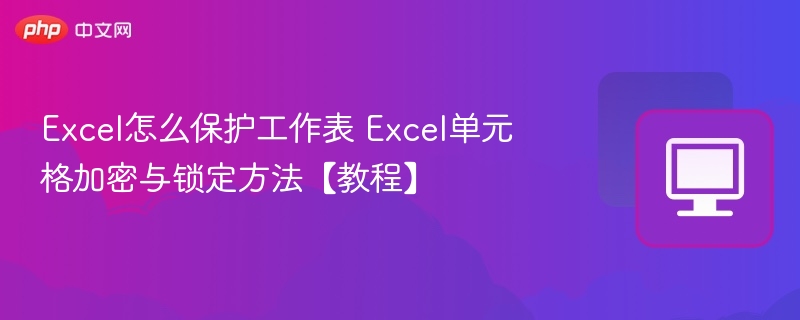 Excel保护工作表与单元格加密方法