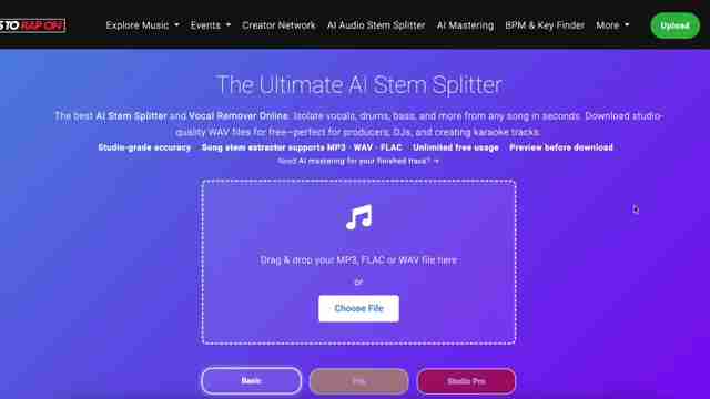 Beats to Rap On AI Stem Splitter：终极音乐创作工具