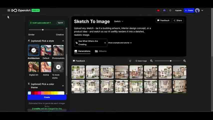 OpenArt AI教程:草图秒变3D渲染图和精美贴纸