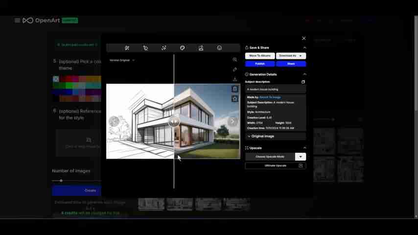 OpenArt AI教程:草图秒变3D渲染图和精美贴纸